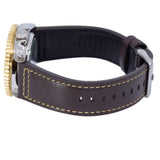 Seiko 5 Sports SKX GMT Automatic Mocha Black Dial Brown Leather Strap Watch For Men - SSK036K1 Authentic Buy Shop Now