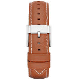 Fossil Grant Chronograph Blue Dial Brown Leather Strap Watch for Men - FS5184 Authentic Buy Shop Now
