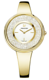Swarovski Crystalline Bracelet White Dial Gold Steel Strap Watch for Women - 5269253 Authentic Buy Shop Now