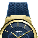 Salvatore Ferragamo Sapphire Blue Dial Blue Rubber Strap Watch for Men - SFHP00220 Authentic Buy Shop Now