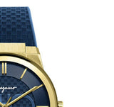 Salvatore Ferragamo Sapphire Blue Dial Blue Rubber Strap Watch for Men - SFHP00220 Authentic Buy Shop Now