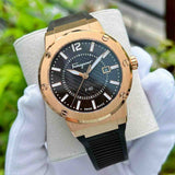 Salvatore Ferragamo F-80 Classic Black Dial Black Rubber Strap Watch for Men - SFHY02522 Authentic Buy Shop Now