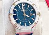 Salvatore Ferragamo F-80 Blue Dial Blue Rubber Strap Watch For Men - SFHY01122 Authentic Buy Shop Now