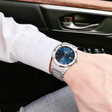 Salvatore Ferragamo F-80 Classic Blue Dial Silver Steel Strap Watch for Men - SFDT01320 Authentic Buy Shop Now
