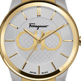 Salvatore Ferragamo Sapphire Silver Dial Two Tone Steel Strap Watch for Men - SFHP00520 Authentic Buy Shop Now