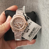 Coach Preston Pink Dial Pink Steel Strap Watch for Women - 14503465 Authentic Buy Shop Now