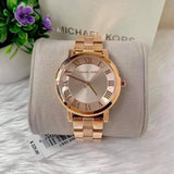 Michael Kors Norie Rose Gold Dial Rose Gold Steel Strap Watch for Women - MK3561 Authentic Buy Shop Now