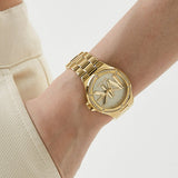Michael Kors Analog Silver Dial Two Tone Steel Strap Watch For Women - MK7319 Authentic Buy Shop Now