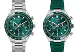 Tag Heuer Carrera Chronograph 44mm Green Dial Silver Steel Strap Watch for Men - CBN2A1N.BA0643 Authentic Buy Shop Now
