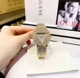 Guess Trend Diamonds Gold Dial Gold Steel Strap Watch for Women - GW0512L2 Authentic Buy Shop Now
