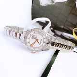 Bulova Crystal Collection Mother of Pearl Dial Silver Steel Strap Watch for Women - 98L232 Authentic Buy Shop Now