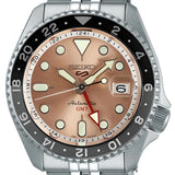 Seiko 5 Sports GMT Thong Sia Limited Edition Brown Dial Silver Steel Strap Watch for Men - SSK043K1 Authentic Buy Shop Now