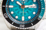 Seiko 5 Sports SKX Skeleton Green Dial Silver Steel Strap Watch For Men - SRPJ45K1 Authentic Buy Shop Now