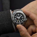 Seiko Prosprex Dark Depths GMT Automatic Black Dial Silver Steel Strap Watch For Men - SPB383J1 Authentic Buy Shop Now