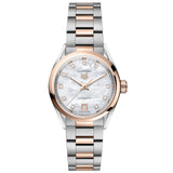 Tag Heuer Carrera Date Automatic Mother of Pearl Dial Two Tone Steel Strap Watch for Women - WBN2450.BD0569 Authentic Buy Shop Now