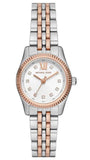 Michael Kors Lexington Three-Hand White Dial Two Tone Steel Strap Watch for Women - MK4817 Authentic Buy Shop Now