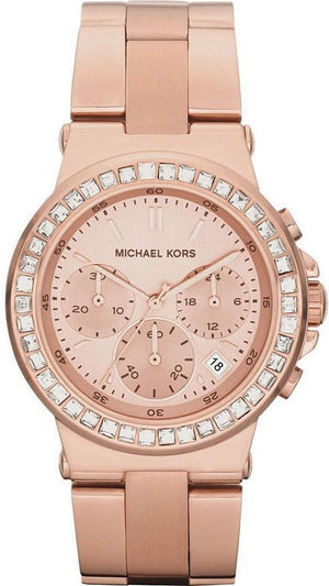 Michael Kors Dylan Rose Gold Rose Gold Steel Strap Watch for Women - MK5586 Authentic Buy Shop Now