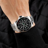 Gucci Dive Snake Black Dial Silver Steel Strap Watch For Men - YA136218 Authentic Buy Shop Now