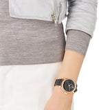 Swarovski Era Journey Chronograph Black Dial Black Leather Strap Watch for Women - 5295320 Authentic Buy Shop Now