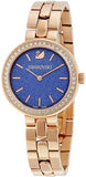 Swarovski Daytime Glittering Blue Dial Rose Gold Steel Strap Watch for Women - 5182277 Authentic Buy Shop Now