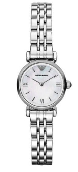 Emporio Armani Gianni White Dial Silver Steel Strap Watch For Women - AR1763 Authentic Buy Shop Now