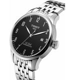 Tissot Le Locle Powermatic 80 Black Dial Silver Steel Strap Watch For Men - T006.407.11.052.00 Authentic Buy Shop Now
