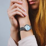 Tissot Le Locle Automatic Diamonds Mother of Pearl Dial Silver Steel Strap Watch For Women - T006.207.11.116.00 Authentic Buy Shop Now