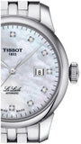 Tissot Le Locle Automatic Diamonds Mother of Pearl Dial Silver Steel Strap Watch For Women - T006.207.11.116.00 Authentic Buy Shop Now