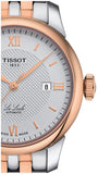 Tissot T Classic Le Locle Automatic Silver Dial Two Tone Steel Strap Watch For Women - T006.207.22.038.00 Authentic Buy Shop Now