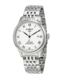 Tissot Le Locle Powermatic 80 Silver Dal Silver Steel Strap Watch For Men - T006.407.11.033.00 Authentic Buy Shop Now