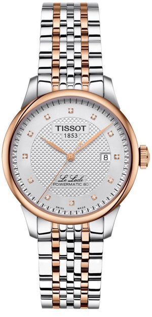 Tissot Le Locle Powermatic 80 Silver Dial Two Tone Steel Strap Watch For Men - T006.407.22.036.01 Authentic Buy Shop Now