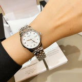 Tissot Le Locle Lady Automatic Diamonds Silver Dial Silver Steel Strap Watch For Women - T006.207.11.036.00 Authentic Buy Shop Now