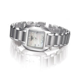 Tissot T Wave Diamonds Mother of Pearl Dial Silver Steel Strap Watch for Women - T02.1.285.74 Authentic Buy Shop Now