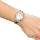 Tissot T Classic Dream Mother of Pearl Dial Two Tone Steel Strap Watch For Women - T033.210.22.111.00 Authentic Buy Shop Now