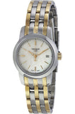 Tissot T Classic Dream Mother of Pearl Dial Two Tone Steel Strap Watch For Women - T033.210.22.111.00 Authentic Buy Shop Now