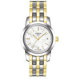 Tissot T Classic Dream Mother of Pearl Dial Two Tone Steel Strap Watch For Women - T033.210.22.111.00 Authentic Buy Shop Now