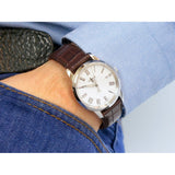 Tissot T Classic Dream White Dial Brown Leather Strap Watch for Men - T033.410.16.013.01 Authentic Buy Shop Now