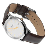 Tissot T Classic Dream White Dial Brown Leather Strap Watch for Men - T033.410.26.011.01 Authentic Buy Shop Now