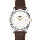 Tissot T Classic Dream White Dial Brown Leather Strap Watch for Men - T033.410.26.011.01 Authentic Buy Shop Now