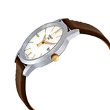 Tissot T Classic Dream White Dial Brown Leather Strap Watch for Men - T033.410.26.011.01 Authentic Buy Shop Now