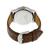 Tissot T Classic Dream White Dial Brown Leather Strap Watch for Men - T033.410.26.011.01 Authentic Buy Shop Now
