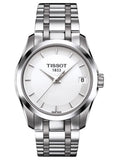 Tissot T Trend Couturier White Dial Silver Steel Strap Watch For Women - T035.210.11.011.00 Authentic Buy Shop Now