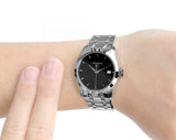 Tissot T Trend Couturier Lady Black Dial Silver Steel Strap Watch For Women - T035.210.11.051.00 Authentic Buy Shop Now