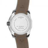 Tissot Couturier Lady Silver Dial White Leather Strap Watch For Women - T035.210.16.011.00 Authentic Buy Shop Now