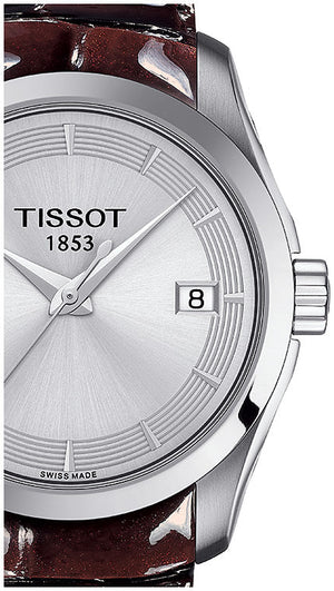 Tissot T Classic Couturier Quartz Silver Dial Watch For Women - T035.210.16.031.03 Authentic Buy Shop Now