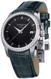Tissot T Trend Couturier Diamonds Black Dial Black Leather Strap Watch for Women - T035.210.66.051.00 Authentic Buy Shop Now