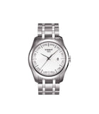Tissot T Trend Couturier Chronograph White Dial Silver Steel Strap Watch For Men - T035.410.11.031.00 Authentic Buy Shop Now