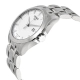 Tissot T Trend Couturier Chronograph White Dial Silver Steel Strap Watch For Men - T035.410.11.031.00 Authentic Buy Shop Now
