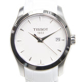 Tissot Couturier Lady Silver Dial White Leather Strap Watch For Women - T035.210.16.011.00 Authentic Buy Shop Now