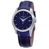 Tissot Couturier Lady Blue Dial Blue Leather Strap Watch for Women - T035.210.16.041.00 Authentic Buy Shop Now